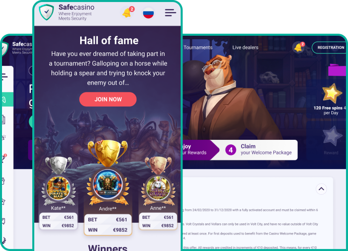 SafeCasino Mobile app